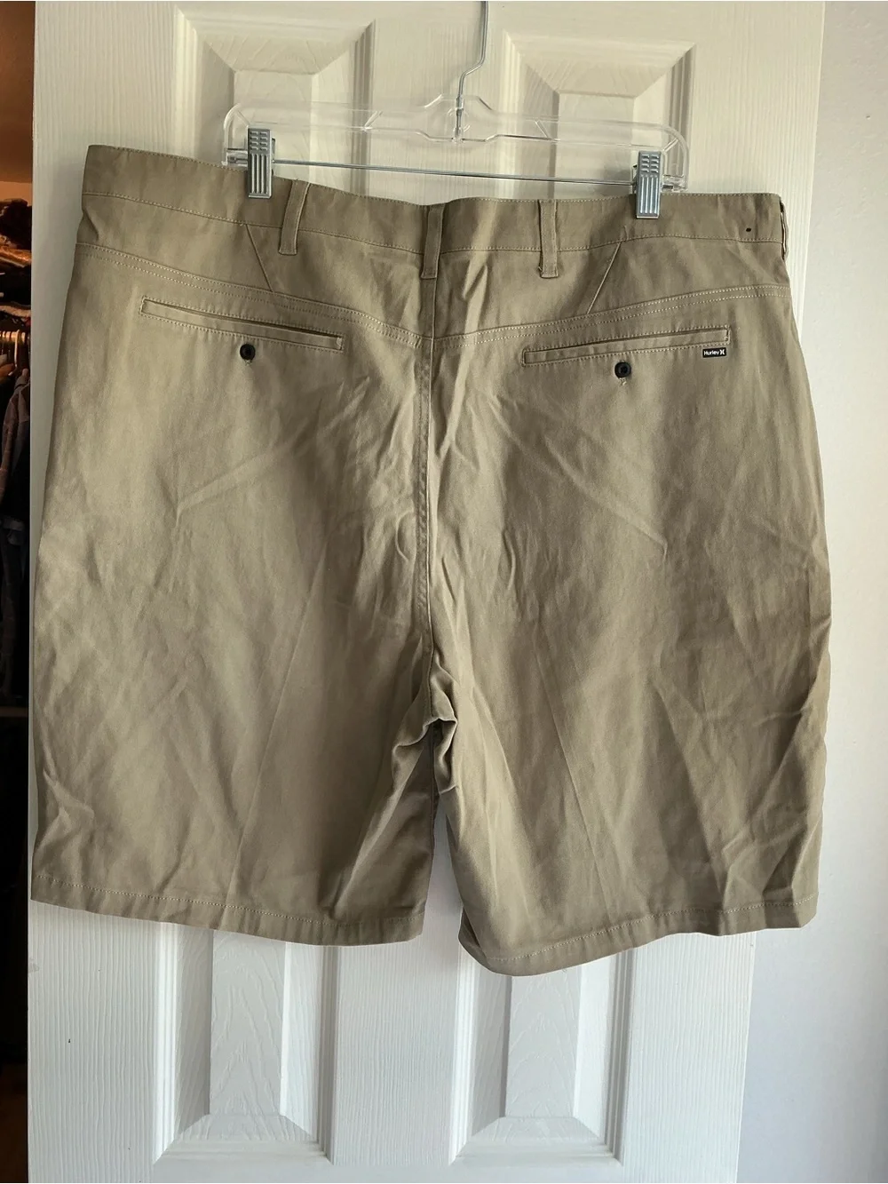 Hurley Men's Tan Flat Front Shorts